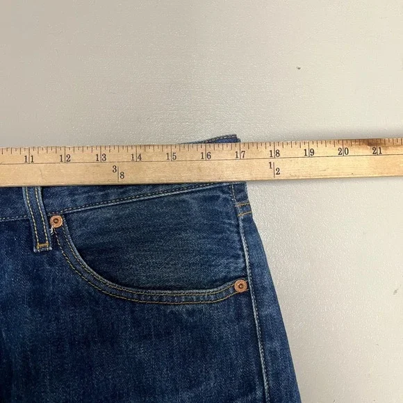 Vintage Levis 501 Jeans Mens 34x30 Straight Button Fly Blue Original Fit Y2K - Picture 10 of 12